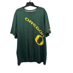 Nike Men's Green Oregon Ducks Team UO Dri Fit Athletic Shirt Size XL